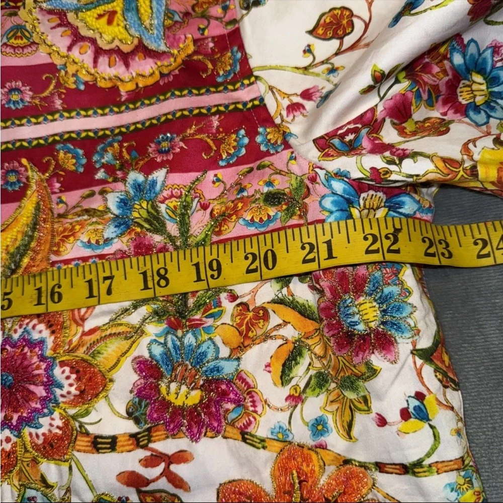 Robert Graham Multicolor  GIVERNY FLOWERS LIMITED EDITION Sz L $398 NWT - Picture 10 of 16